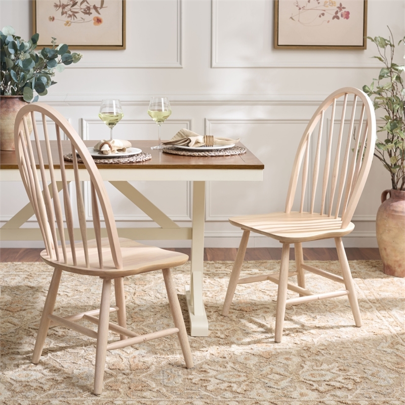 Safavieh Wendall Wood Spindle Chair in White