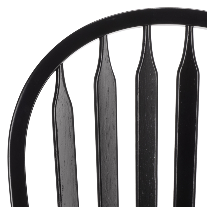 Safavieh Fazel Wood Dining Chairs in Black