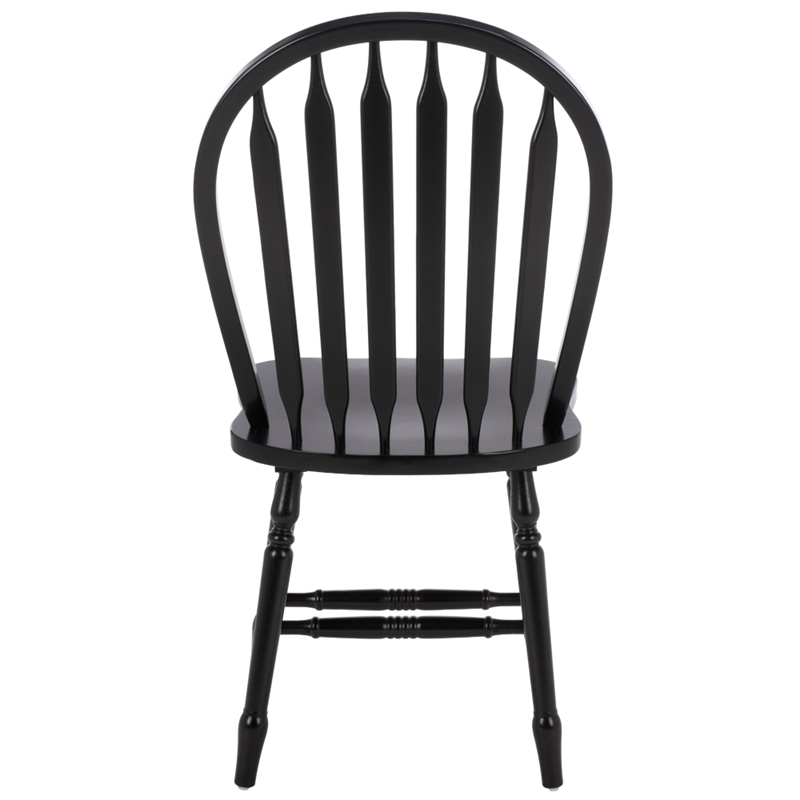 Safavieh Fazel Wood Dining Chairs in Black