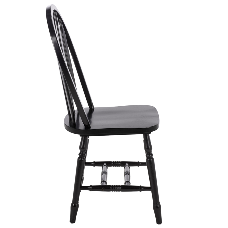 Safavieh Fazel Wood Dining Chairs in Black