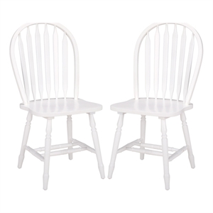 Safavieh Fazel Wood Dining Chairs in White
