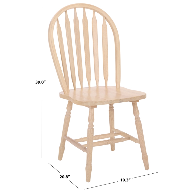 Safavieh Fazel Wood Dining Chairs in White