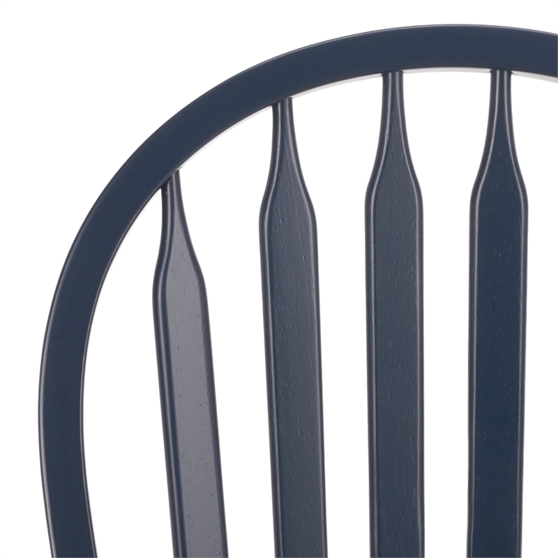 Safavieh Fazel Wood Dining Chairs in Navy