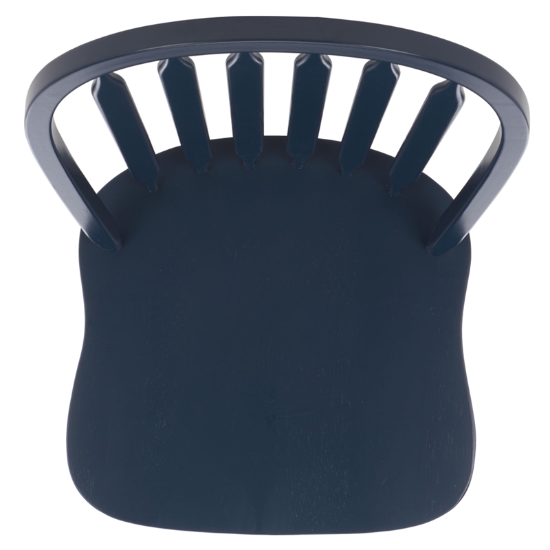 Safavieh Fazel Wood Dining Chairs in Navy