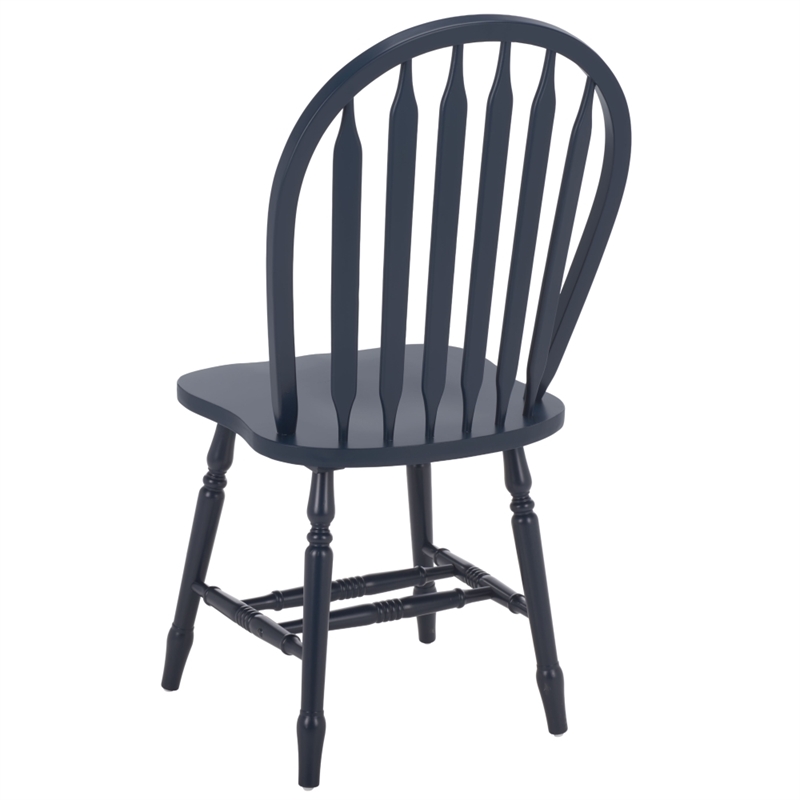Safavieh Fazel Wood Dining Chairs in Navy