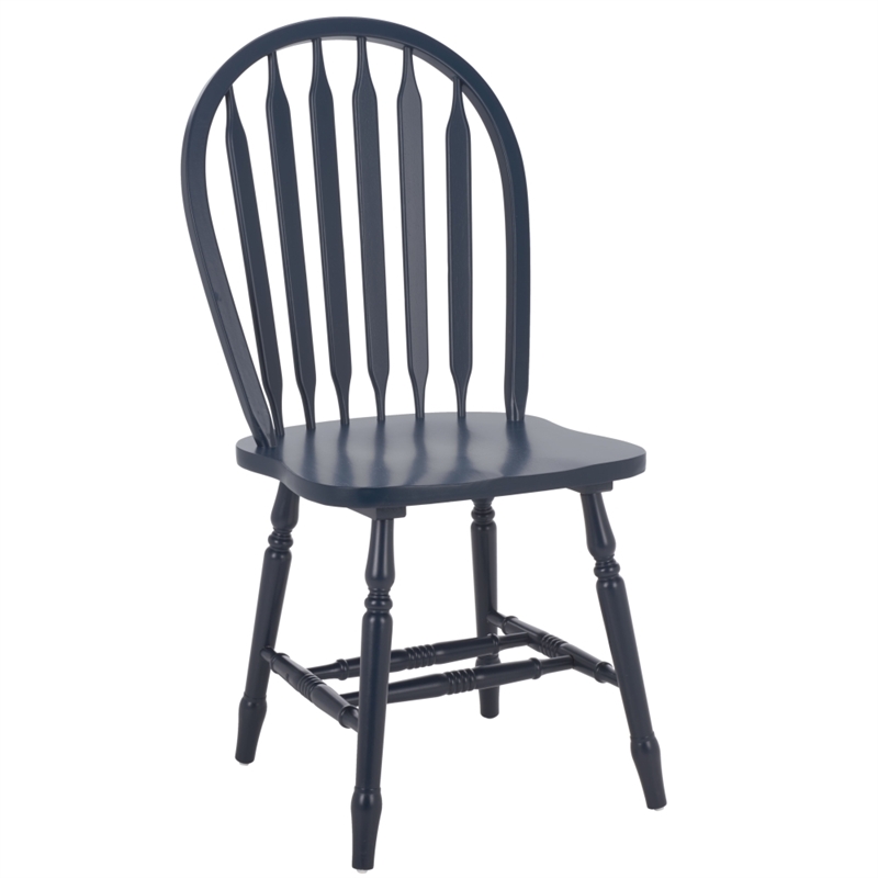 Safavieh Fazel Wood Dining Chairs in Navy