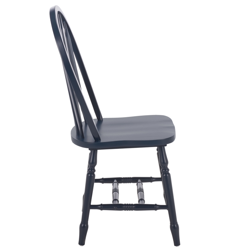 Safavieh Fazel Wood Dining Chairs in Navy
