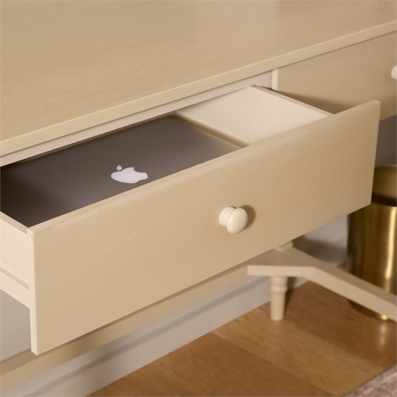 Safavieh Orbis 2 Wood Drawer Desk in Natural
