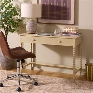 Safavieh Orbis 2 Wood Drawer Desk in Natural