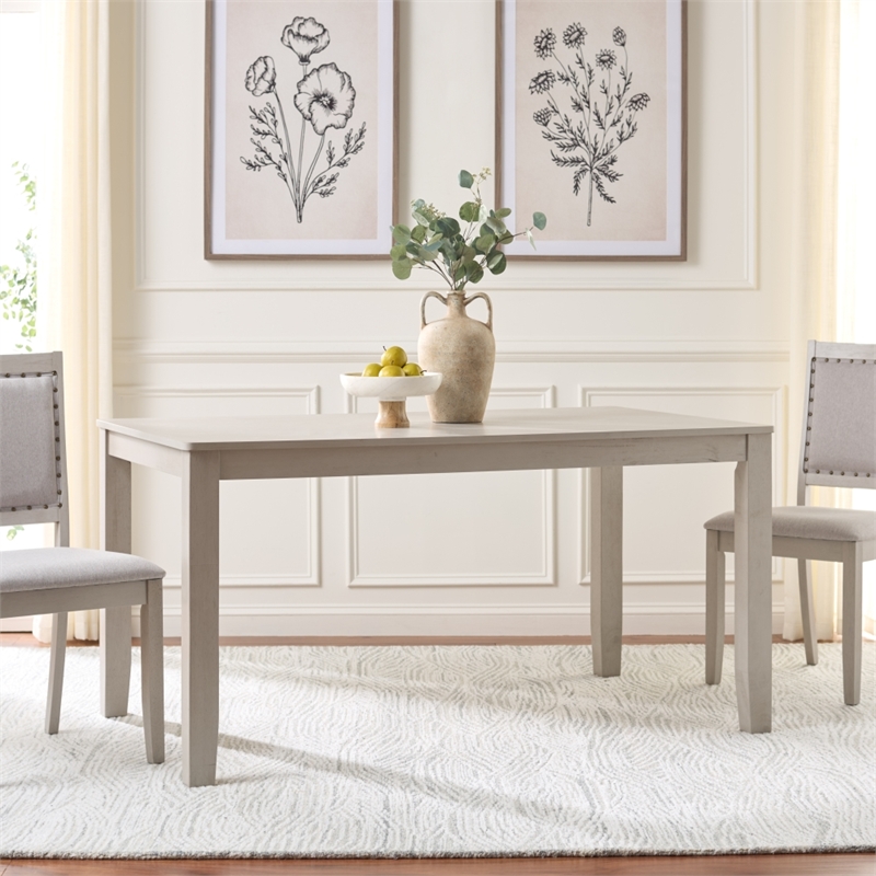 Safavieh Cereah Wood Dining Table in Gray
