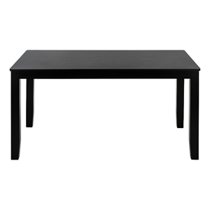 Safavieh Cereah Wood Dining Table in Black