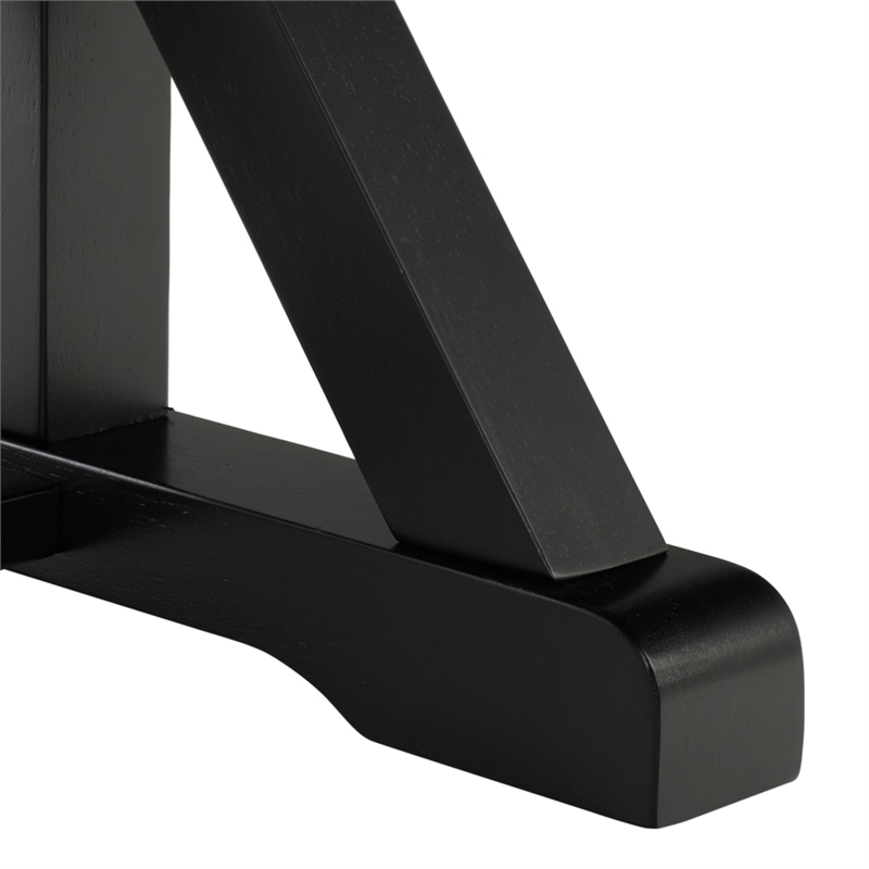 Safavieh Hildy Wood Dining Table in Black