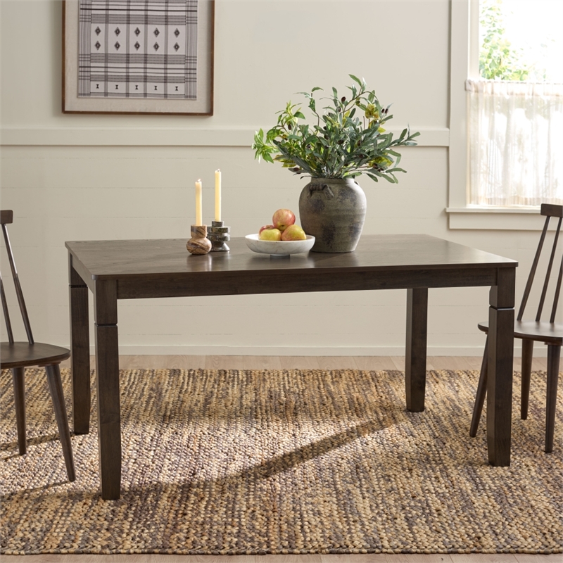 Safavieh Bartone Wood Dining Table in Ash / Brown