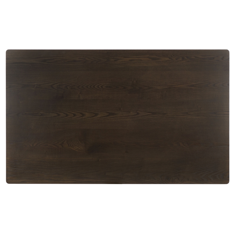 Safavieh Bartone Wood Dining Table in Ash / Brown