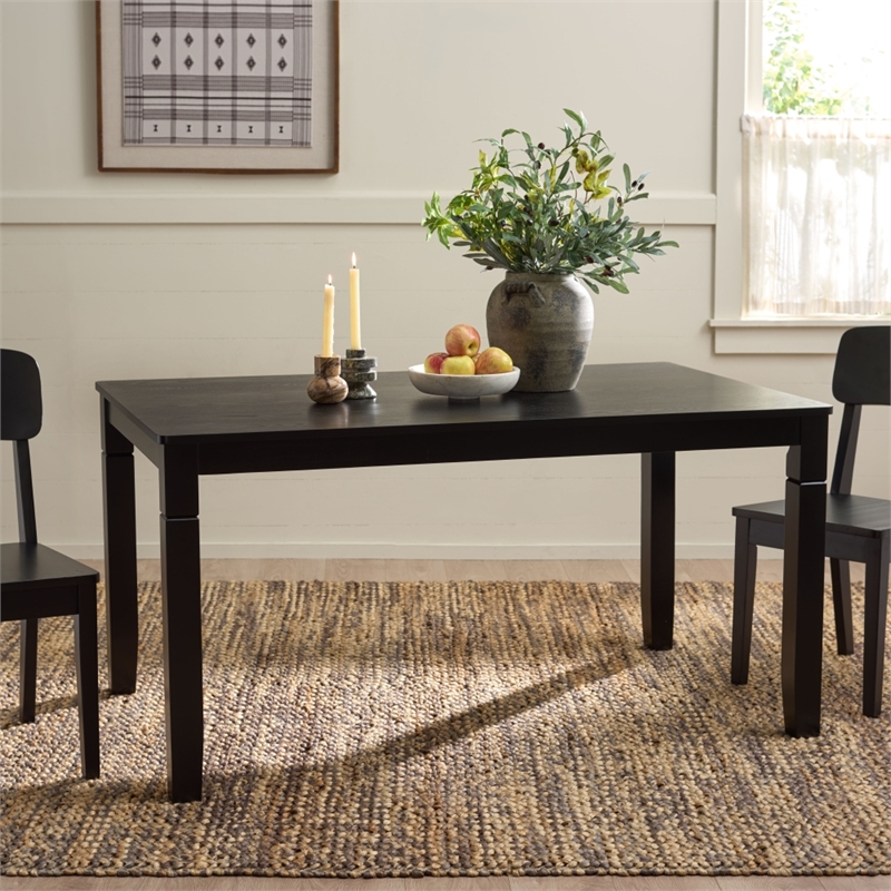 Safavieh Bartone Wood Dining Table in Black