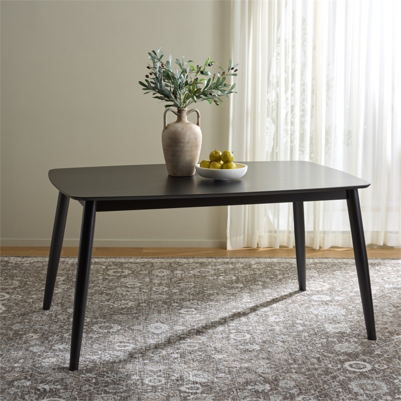 Safavieh Pelant Wood Dining Table in Black