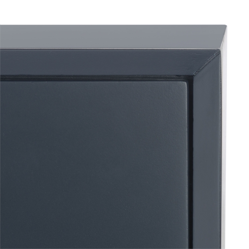 Safavieh Zack 6 Drawer Wood Dresser in Navy / Brass