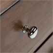 Safavieh Zack 6 Drawer Wood Dresser in Silver / Walnut
