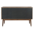 Safavieh Zack 6 Drawer Wood Dresser in Silver / Walnut
