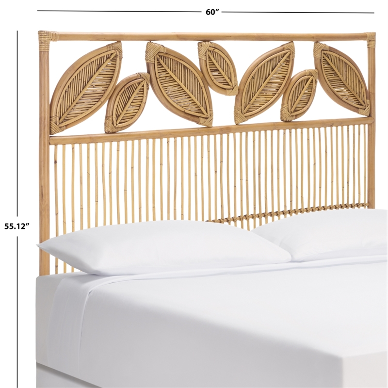 Safavieh Lusine Rattan Headboard in Brown