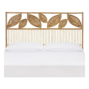 Safavieh Lusine Rattan Headboard in Brown