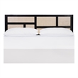 Safavieh Nariely Rattan Headboard in Black