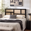 Safavieh Nariely Rattan Headboard in Black