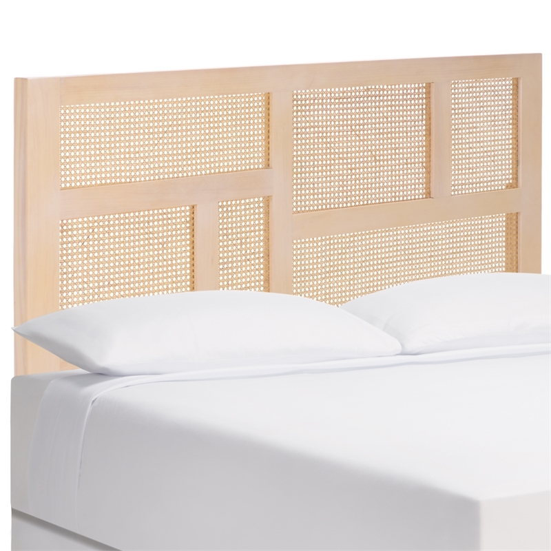 Safavieh Nariely Rattan Headboard in White