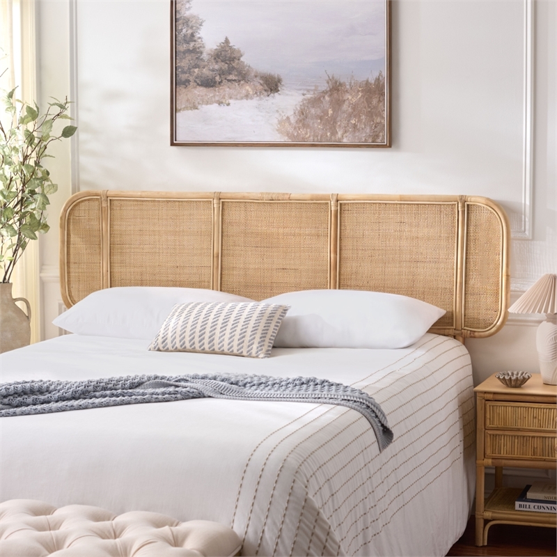 Safavieh Takuma Rattan Headboard in Natural