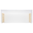 Safavieh Petroski French Cane Rattan Sofa in White / Natural