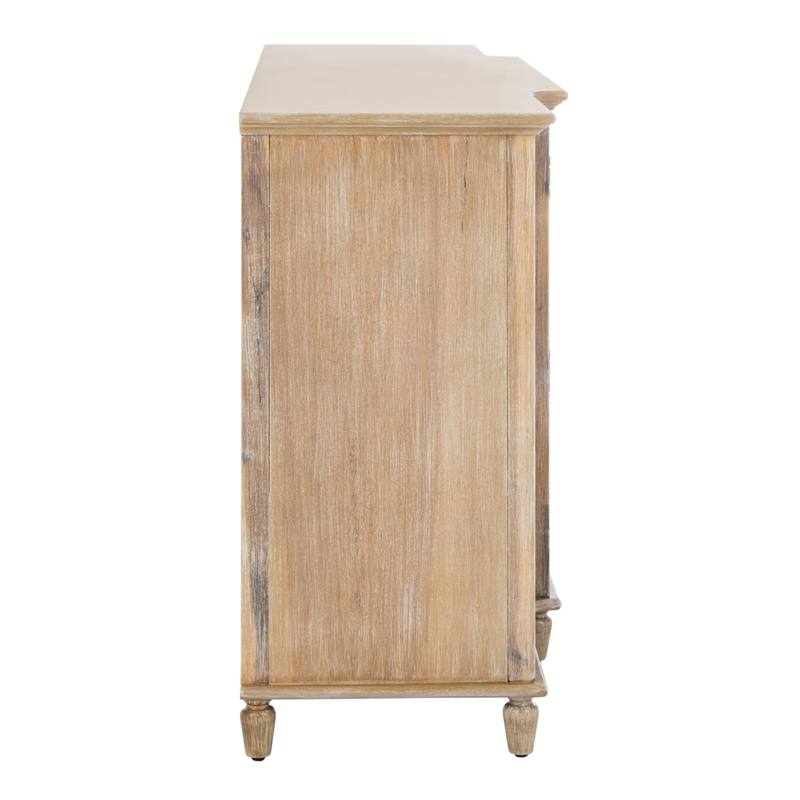 Safavieh Lecarlo Mirrored Wood Sideboard in White