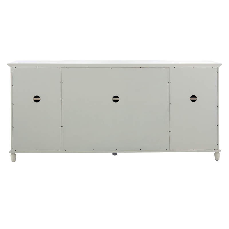 Safavieh Lecarlo Mirrored Wood Sideboard in Gray