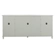 Safavieh Lecarlo Mirrored Wood Sideboard in Gray