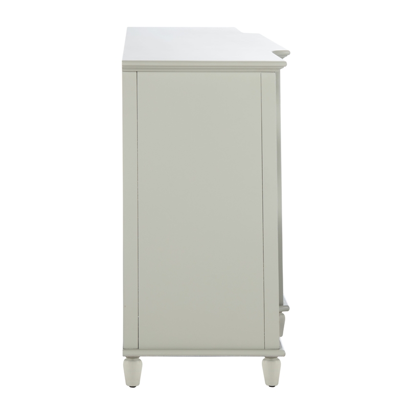 Safavieh Lecarlo Mirrored Wood Sideboard in Gray