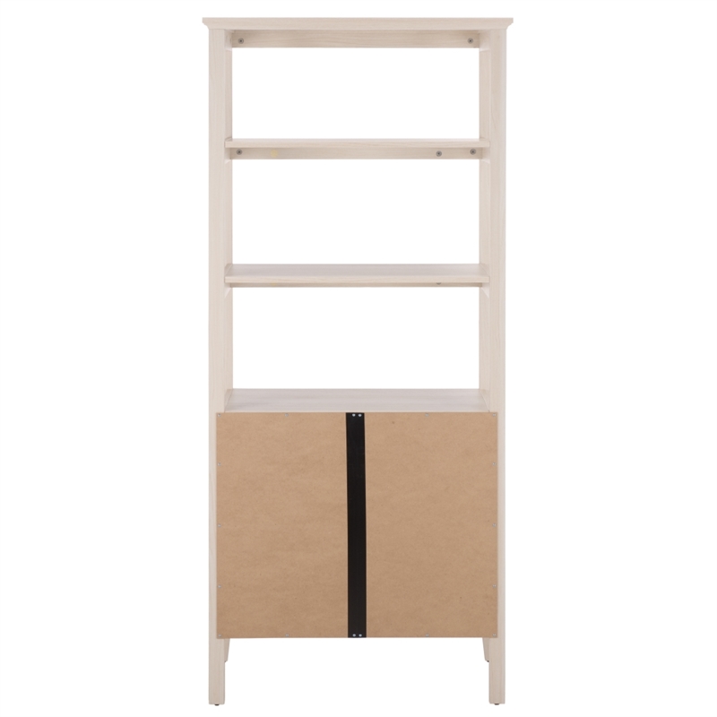 Safavieh Sondra 3 Shelf 1 Wood Cabinet Etagere in Oak