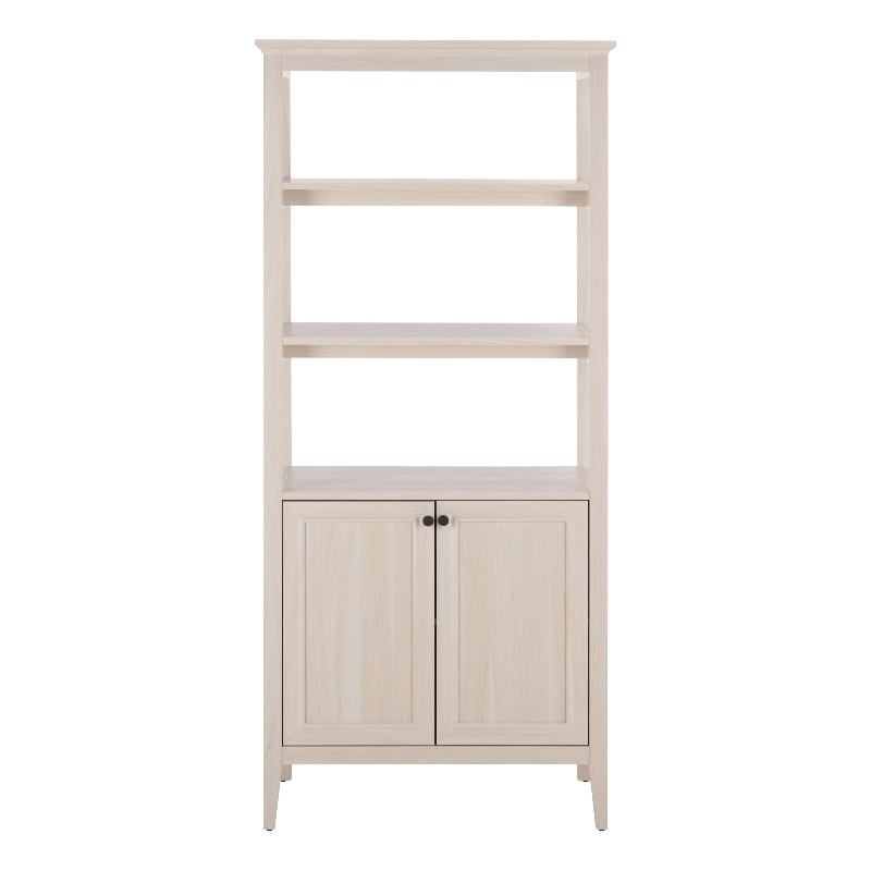 Safavieh Sondra 3 Shelf 1 Wood Cabinet Etagere in Oak