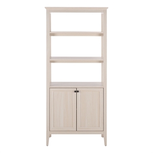 Safavieh Sondra 3 Shelf 1 Wood Cabinet Etagere in Oak