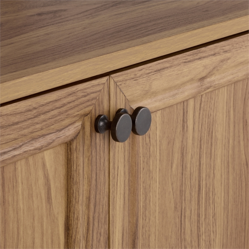 Safavieh Sondra 3 Shelf 1 Wood Cabinet Etagere in Oak