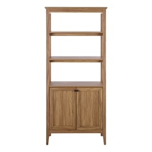 Safavieh Sondra 3 Shelf 1 Wood Cabinet Etagere in Oak