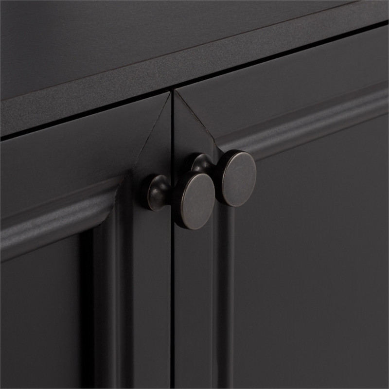 Safavieh Sondra 3 Shelf 1 Wood Cabinet Etagere in Black