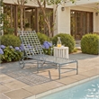 Safavieh Caledonia Iron Chaise Lounge in Blue