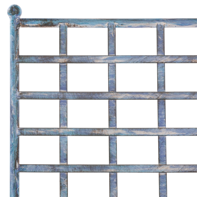 Safavieh Caledonia Iron Chaise Lounge in Blue