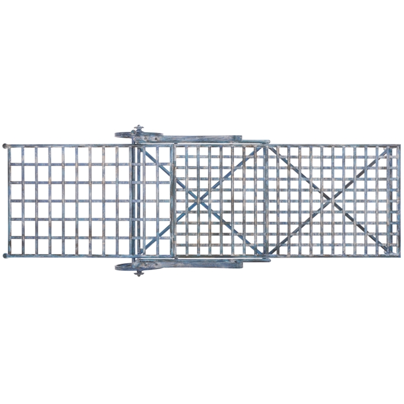 Safavieh Caledonia Iron Chaise Lounge in Blue