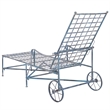 Safavieh Caledonia Iron Chaise Lounge in Blue