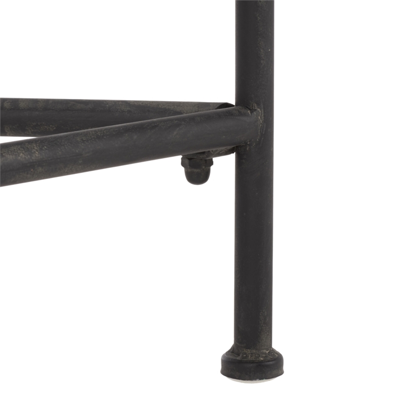 Safavieh Caledonia Iron Chaise Lounge in Black