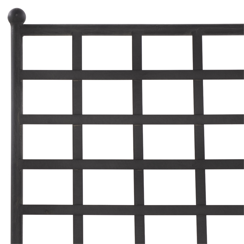 Safavieh Caledonia Iron Chaise Lounge in Black