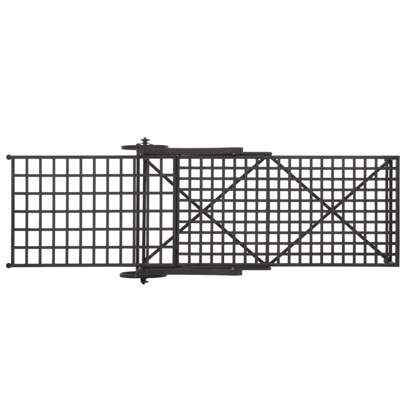 Safavieh Caledonia Iron Chaise Lounge in Black