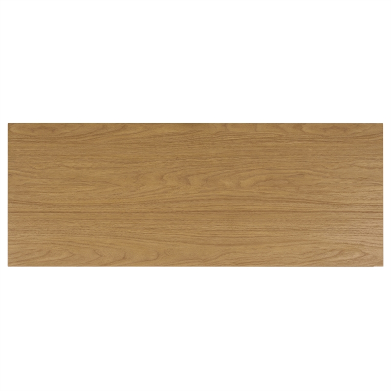 Safavieh Demora Open Shelf 2 Drawer Wood Media Stand in Oak
