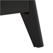 Safavieh Maddy 3 Shelf Rattan Doors Media Stand in Black