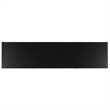 Safavieh Maddy 3 Shelf Rattan Doors Media Stand in Black
